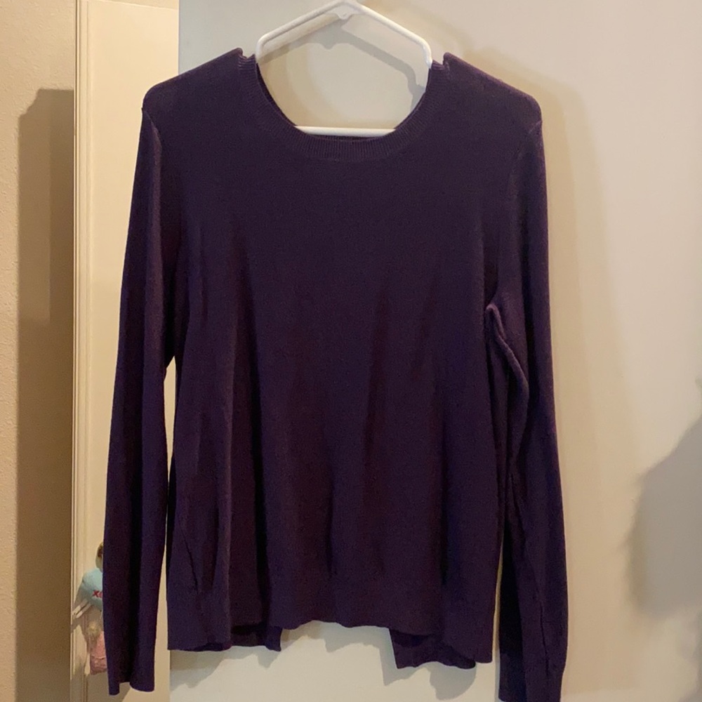 Women’s sweater with lace back detailing